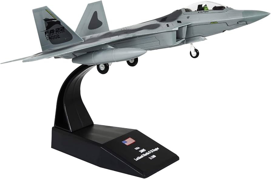 Amazon.com: HANGHANG 1/100 Scale F-22 Raptor Fighter Attack Plane
