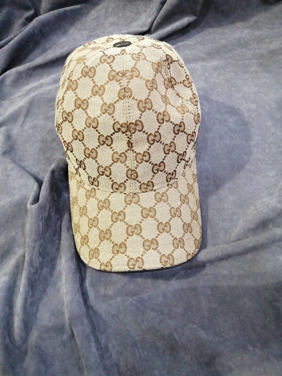 新品タグ、ケース付き GUCCI KIDS HAT GGキャンバス 子供用 帽子