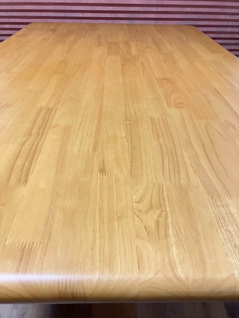 貞刈製作所　高齢者施設向け木製テーブル150cm長方形　4人掛け　テーブル　介護