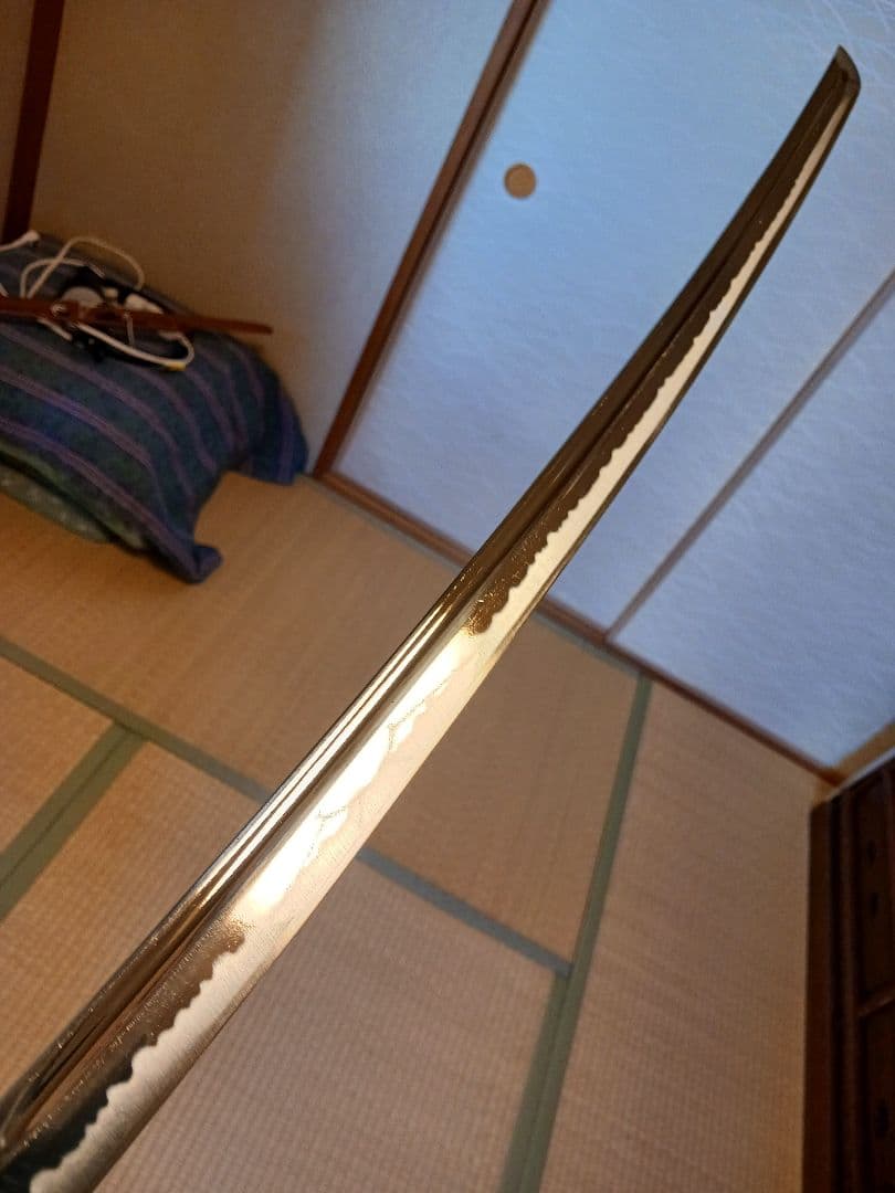 居合模造刀、本確居合者、居合女子、鑑賞、向き、本サメ本木、鍔刃渡り61cm、