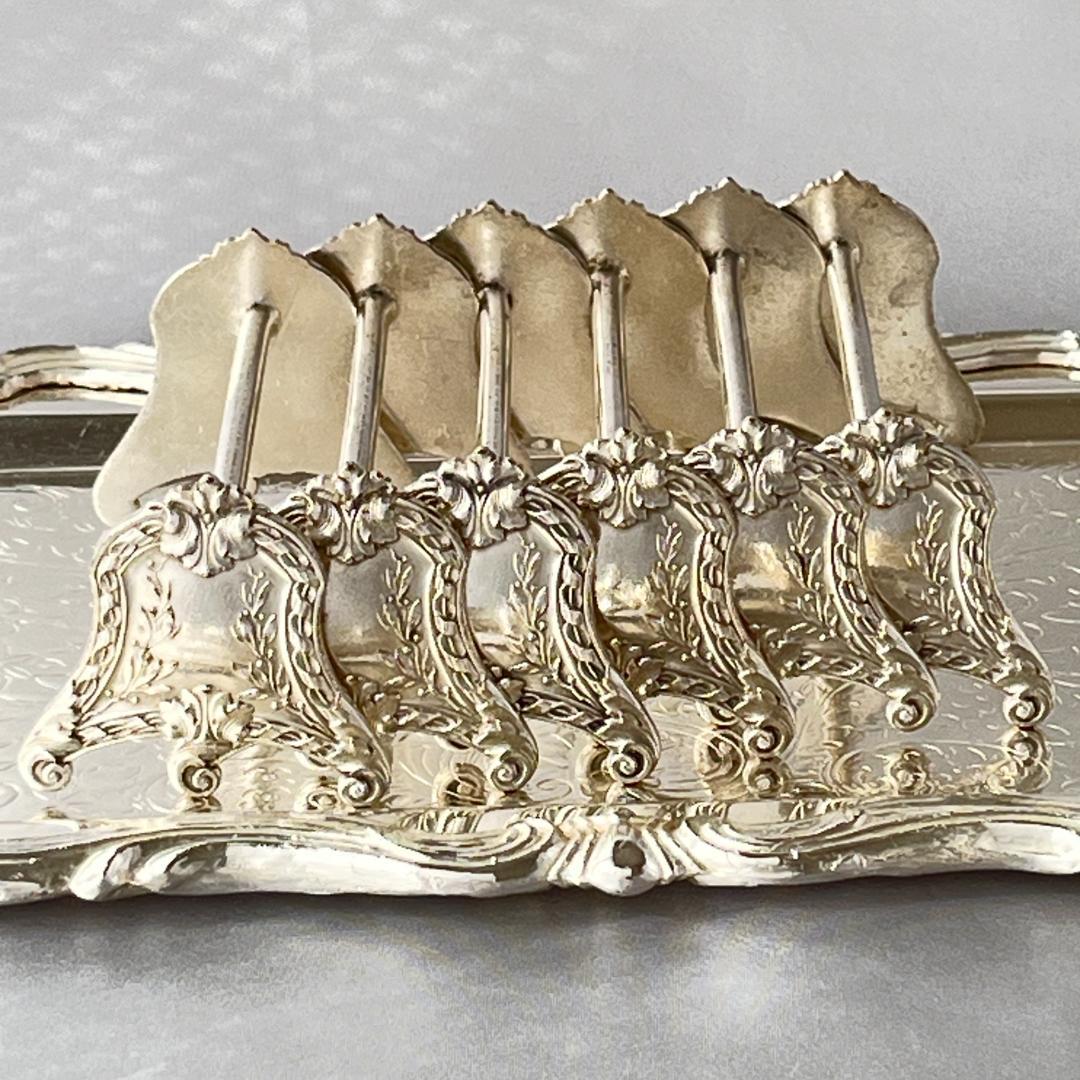 【仏蘭西】 ルイ16世様式 ナイフレスト / カトラリーレスト 6個組 仏蘭西】 ルイ16世様式 ナイフレスト / カトラリーレスト 6個組