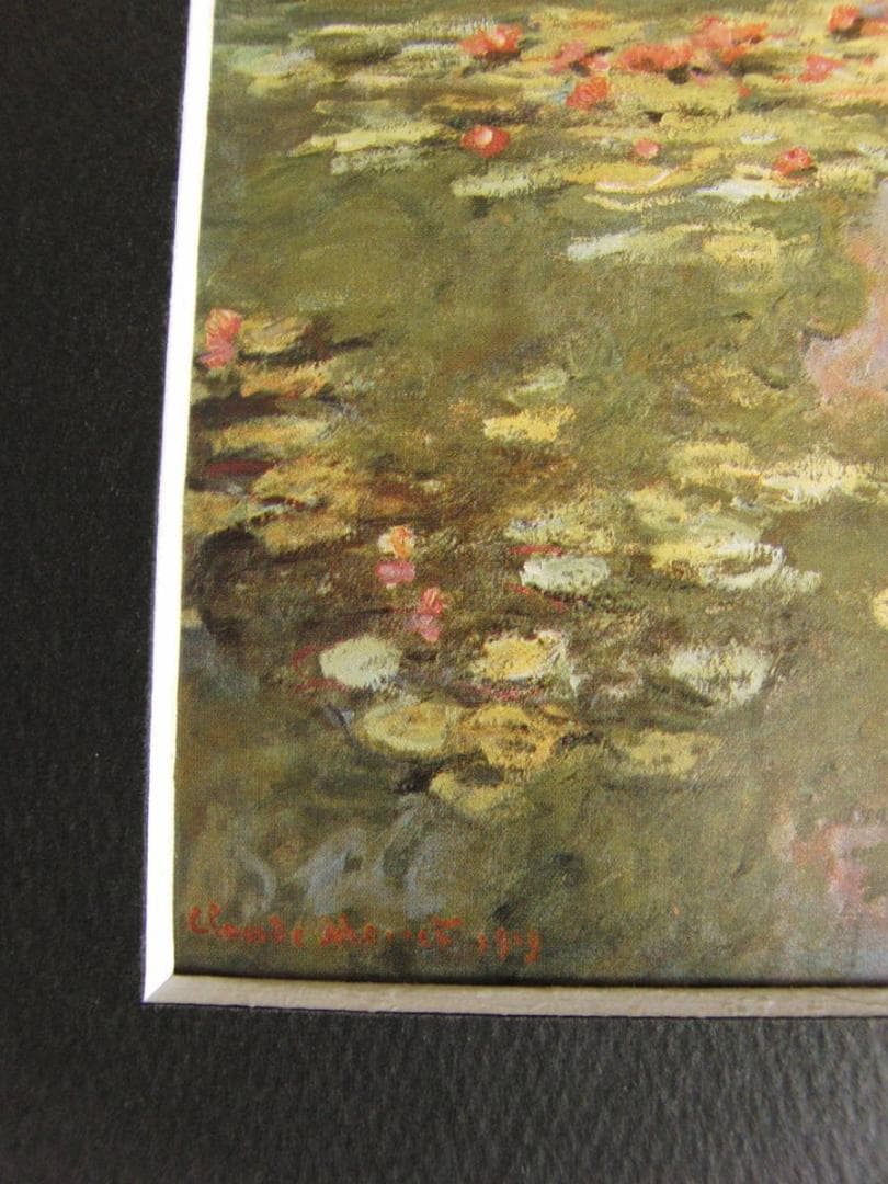 クロード・モネ、「Water Lilies」厳選、希少大判画集・額装画、人気作品