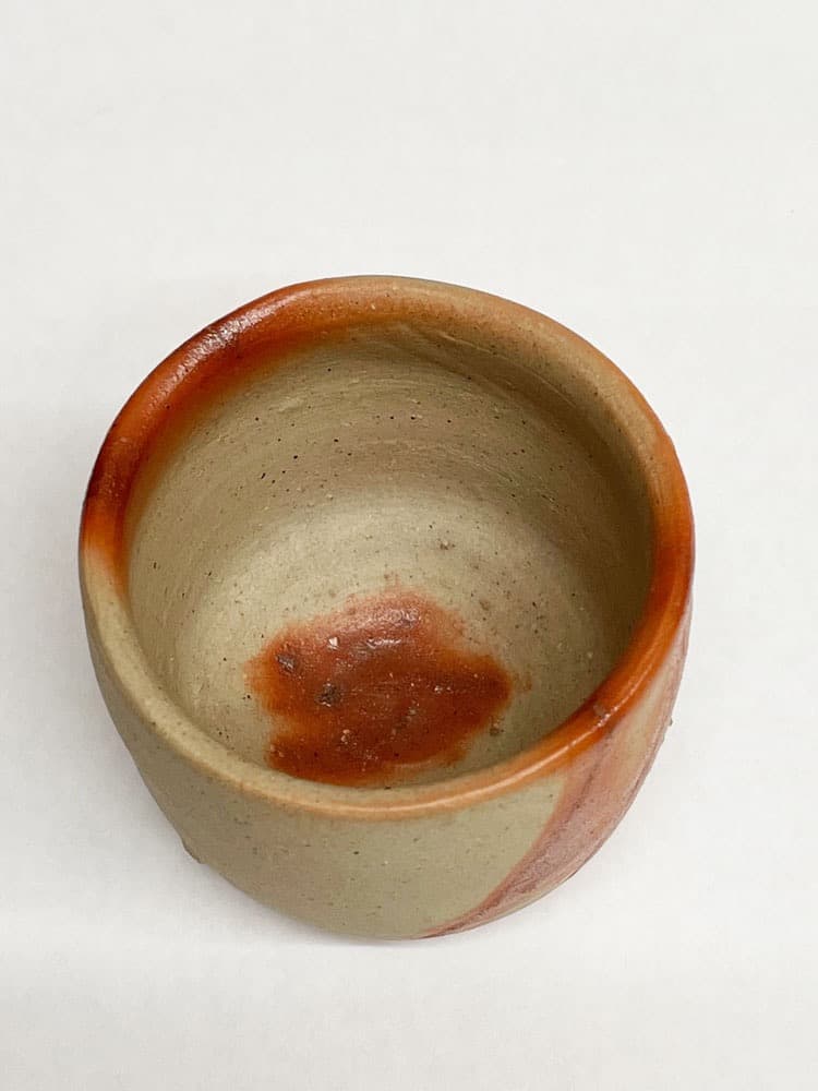 □人間国宝・山本陶秀 作品 備前 緋襷酒呑 酒器