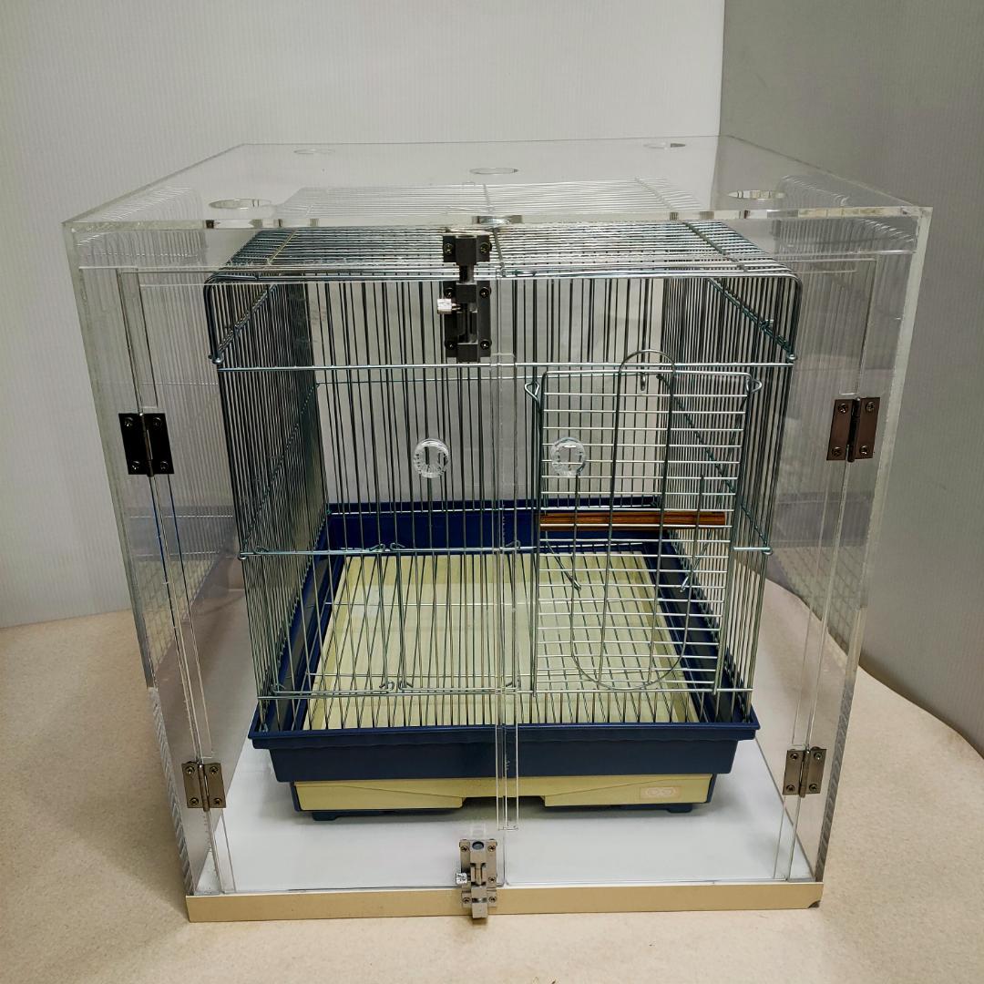 アクリルケージ　バードケージ　保温　鳥かご　透明　セット アクリルバードケージ 三晃商会 SANKO バードケージ30 鳥かご用