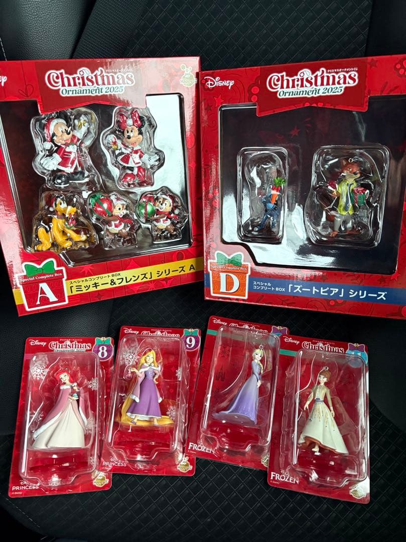 happyくじ　ディズニー クリスマスオーナメント 2025 6体セットおまけ happyくじ ディズニー クリスマスオーナメント 2025 6体セットおまけ